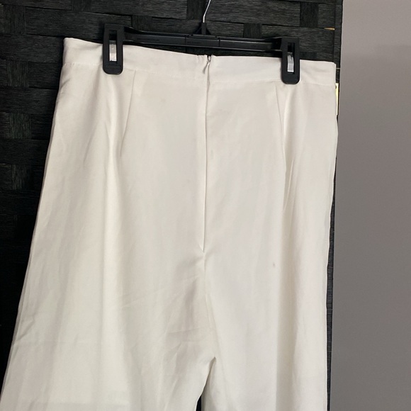 Ruffle Trim Wide Leg Pants - Picture 8 of 9